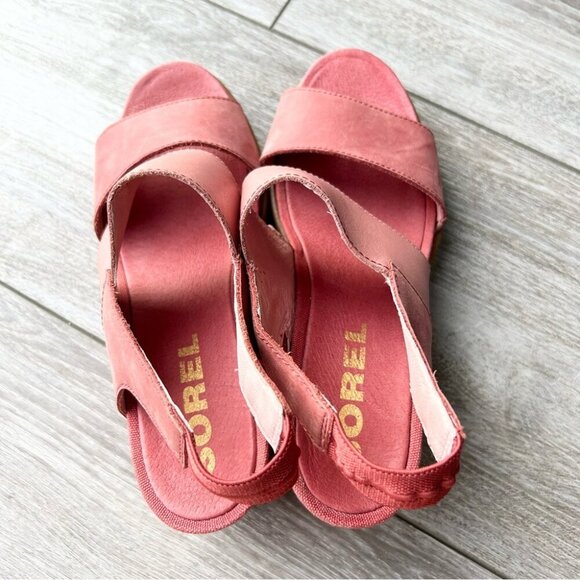 SOREL JOANIE II SLINGBACK WEDGE SANDALS - Picture 9 of 16